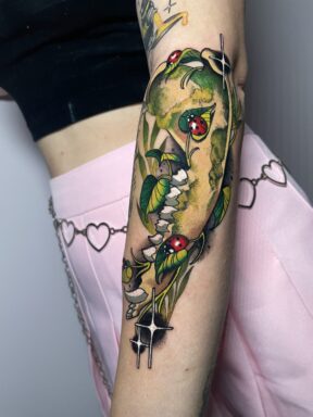 Ornate Mask New School Forearm