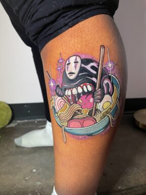 No-Face Noodles Anime Thigh