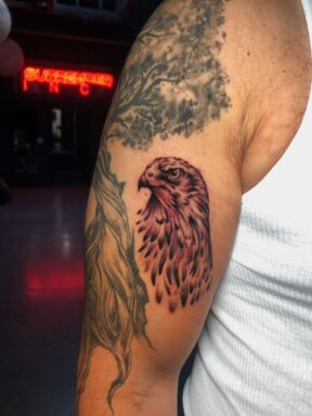 Eagle and Tree Realism Upper Arm