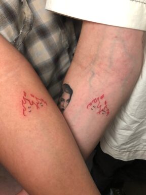 Small Flame Portrait Forearm